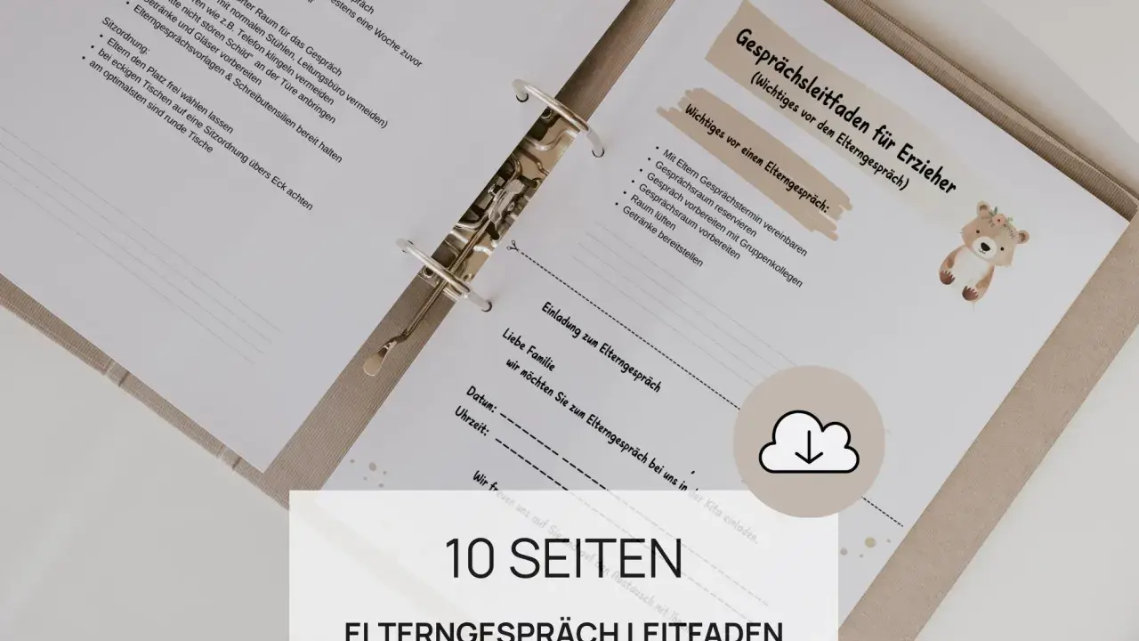 Leitfaden für das Elterngespräch mit Checkliste und Einladungsvorlage.