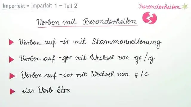 Die Bildung des Imparfait: So vermeidest du häufige Fehler