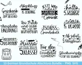 Sprüche zum Abschluss 10. Klasse: "Geschenk zum Abschied", "Abschluss is loading", "Jetzt wird die 5. Klasse gerockt", "Hallo 5. Klasse", "Endlich 5. Klasse", "Tschüss Grundschule", "Ab sofort 5. Klässler/in", "Hurra, ich bin 5. Klasse!", "Für den best...