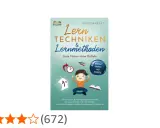 Buchcover "Lerntechniken & Lernmethoden" von Gregor Kraft. Zeigt eine lächelnde Figur, die lernt, mit Tipps für effektive Lernmethoden.