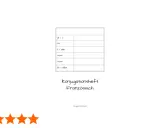 Konjugationsheft Französisch: Tabelle mit französischen Pronomen (je, tu, il/elle, nous, vous, ils/elles) zum Üben von Verben auf Französisch.