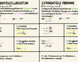 Die Formel für exponentielles Wachstum wird anhand eines Bakterienbeispiels erklärt.