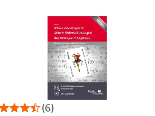 Buchcover "Abitur-Joker" für Mathe 2026, mit Formeln und Joker-Karte. Perfekt für die Vorbereitung auf das Abitur.
