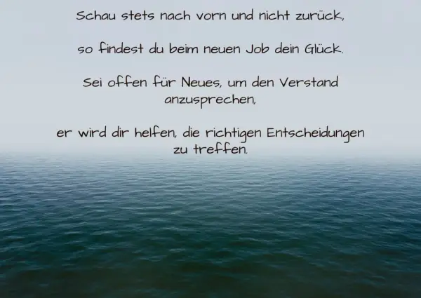 Inspirierende Zitate für Abiturienten: Blick nach vorn für die Zukunft, offener Verstand für neue Jobs und Entscheidungen.