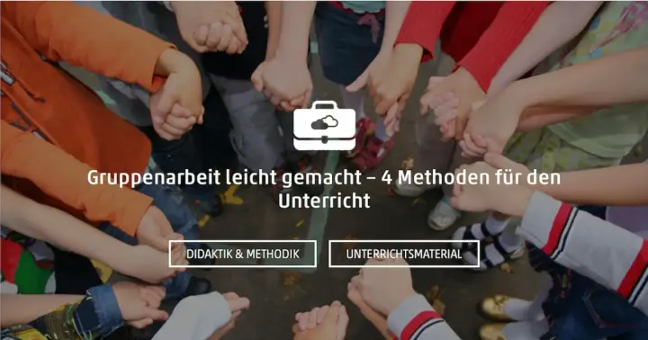 Kinder halten Hände, um Teamwork zu zeigen. Hier finden Sie Beispiele für Gruppenarbeit im Unterricht.